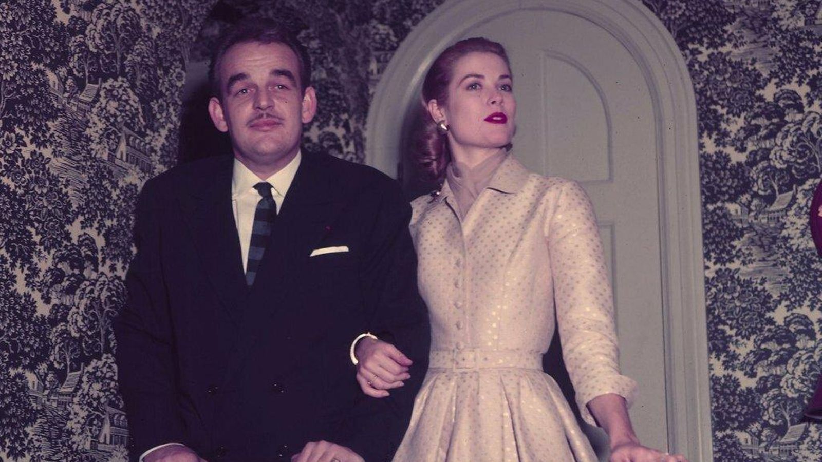 El matrimonio, en una recepción en el Palacio de Mónaco.