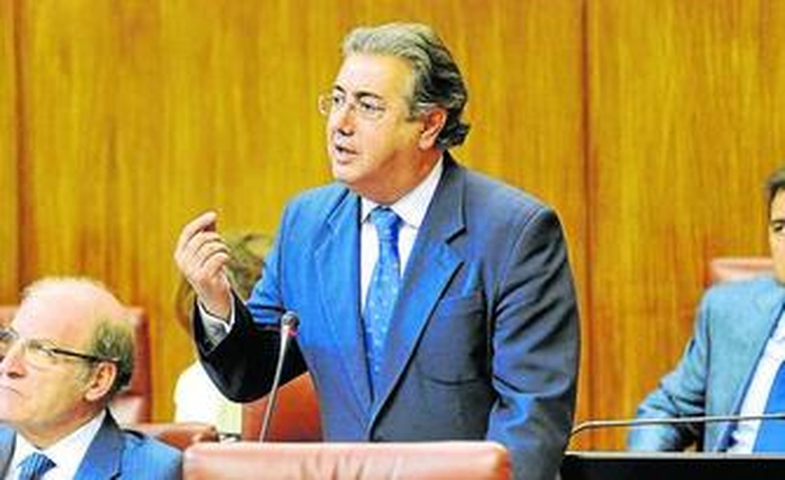 Juan Ignacio Zoido, alcalde de Sevilla, en una reciente intervención en el Parlamento de Andalucía.