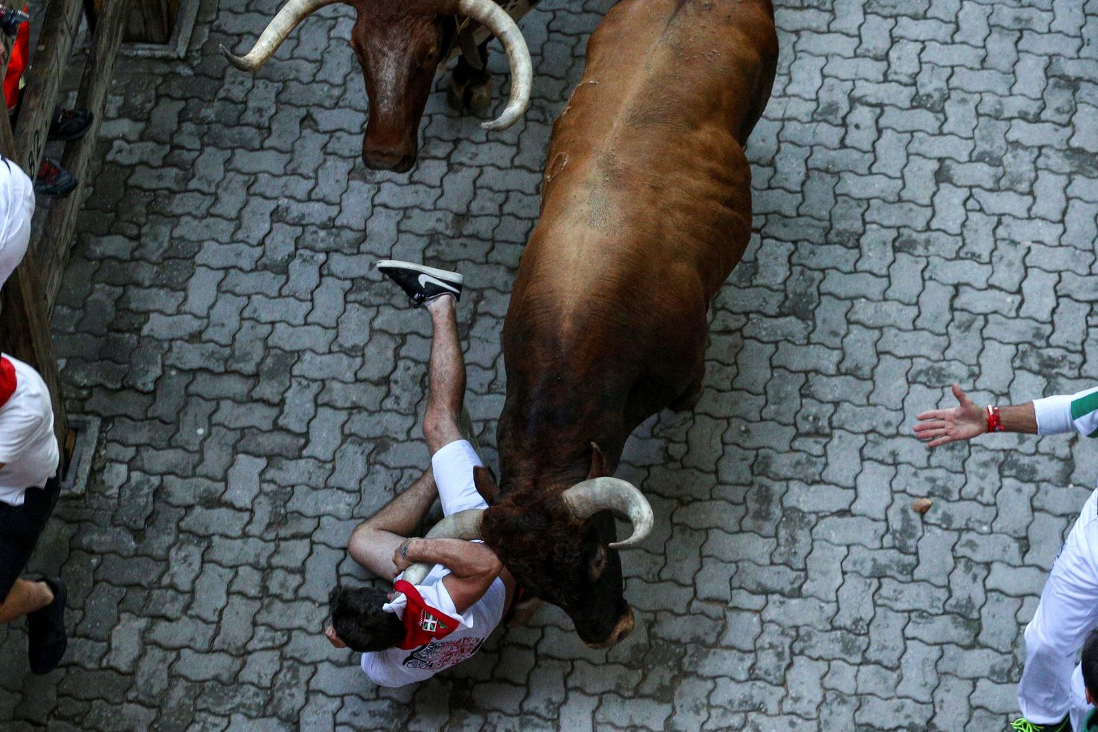 Imágenes del último encierro de Sanfermines
