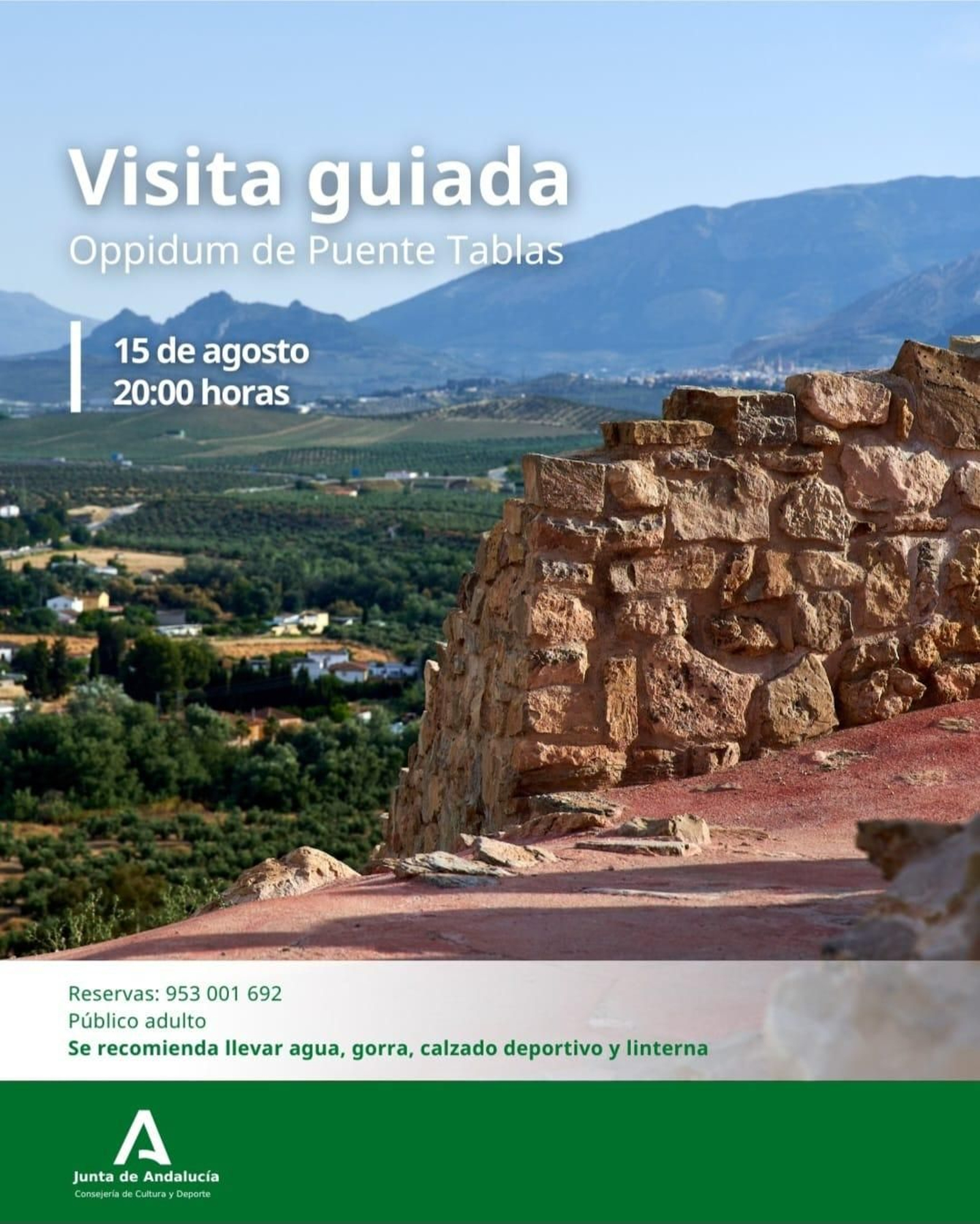 La cita es el 15 de agosto en el yacimiento íbero situado en las afueras de Jaén.