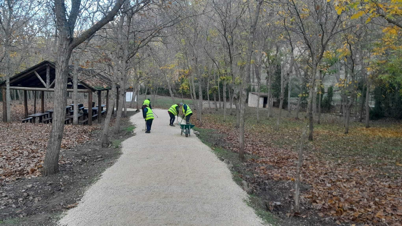 Obras de mejora del Aula de la Naturaleza de la Cañada de las Hazadillas.