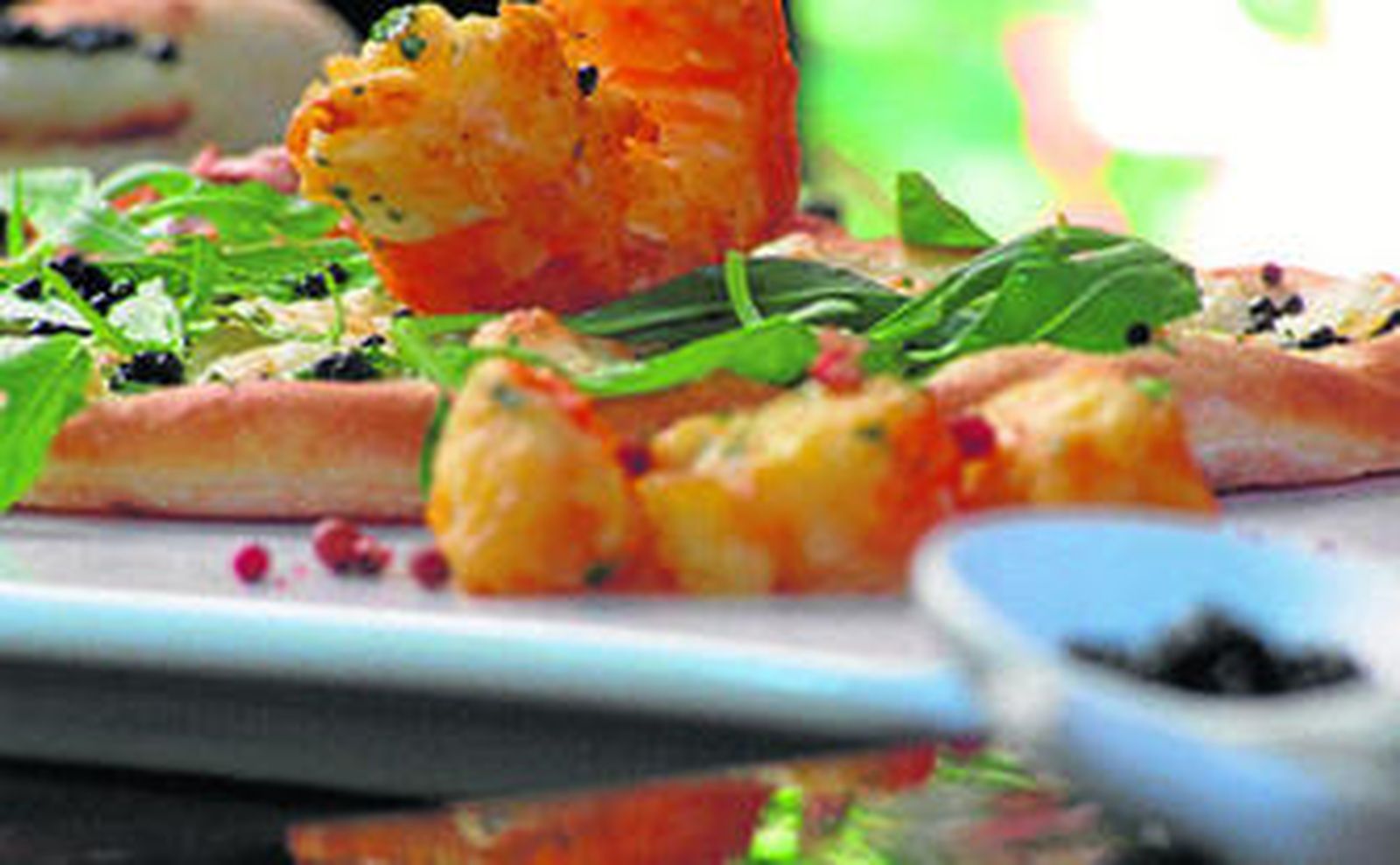 El ritual de una pizza con caviar