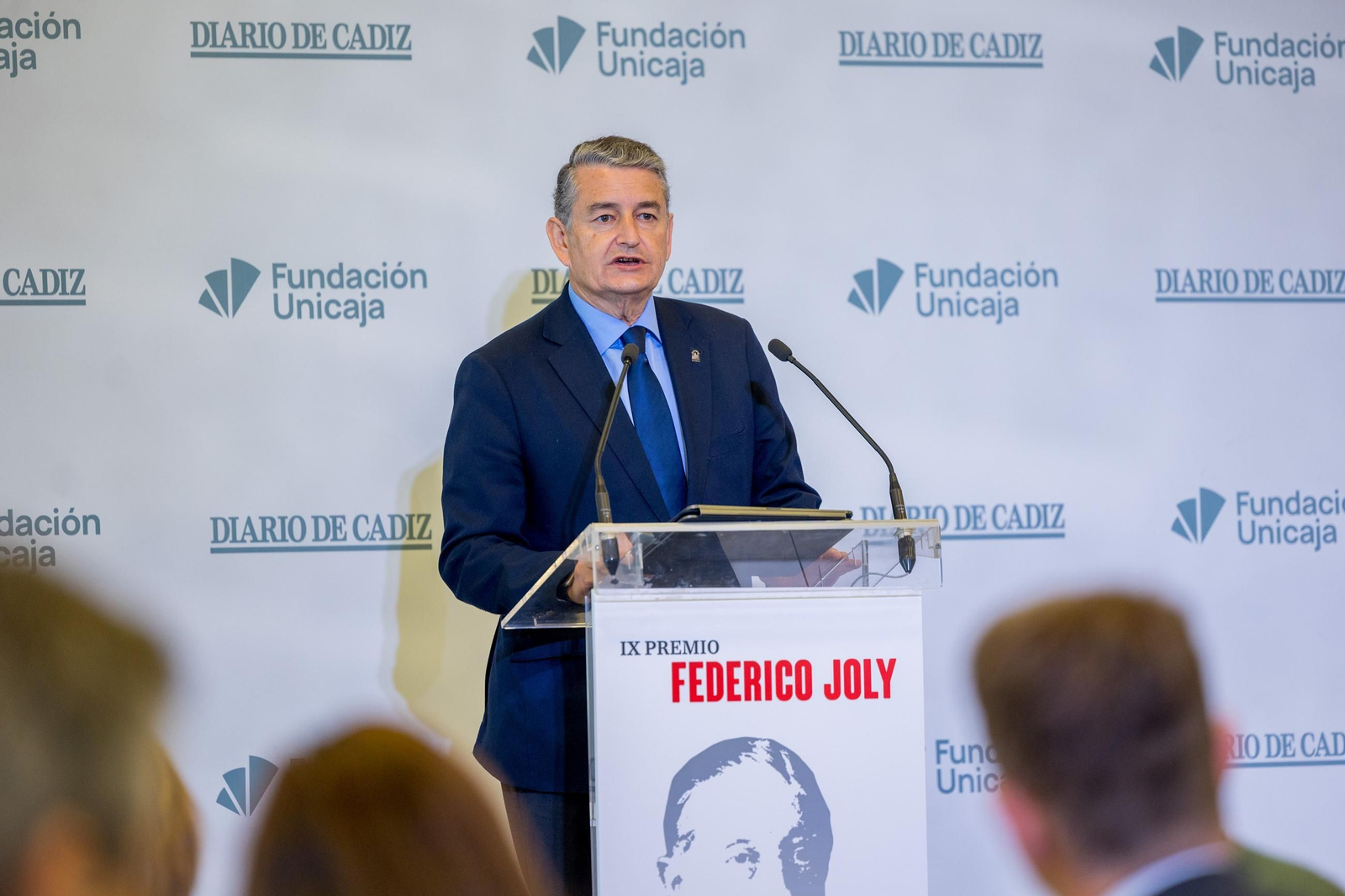 Las imágenes de la entrega del IX Premio Federico Joly a José Bohórquez Mora-Figueroa en Cádiz