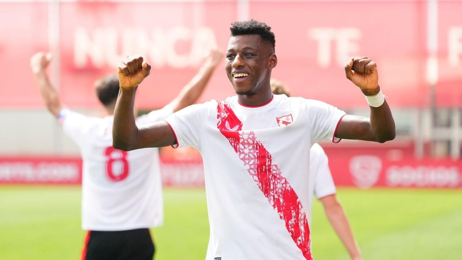 Musa durante un partido del Sevilla Atlético