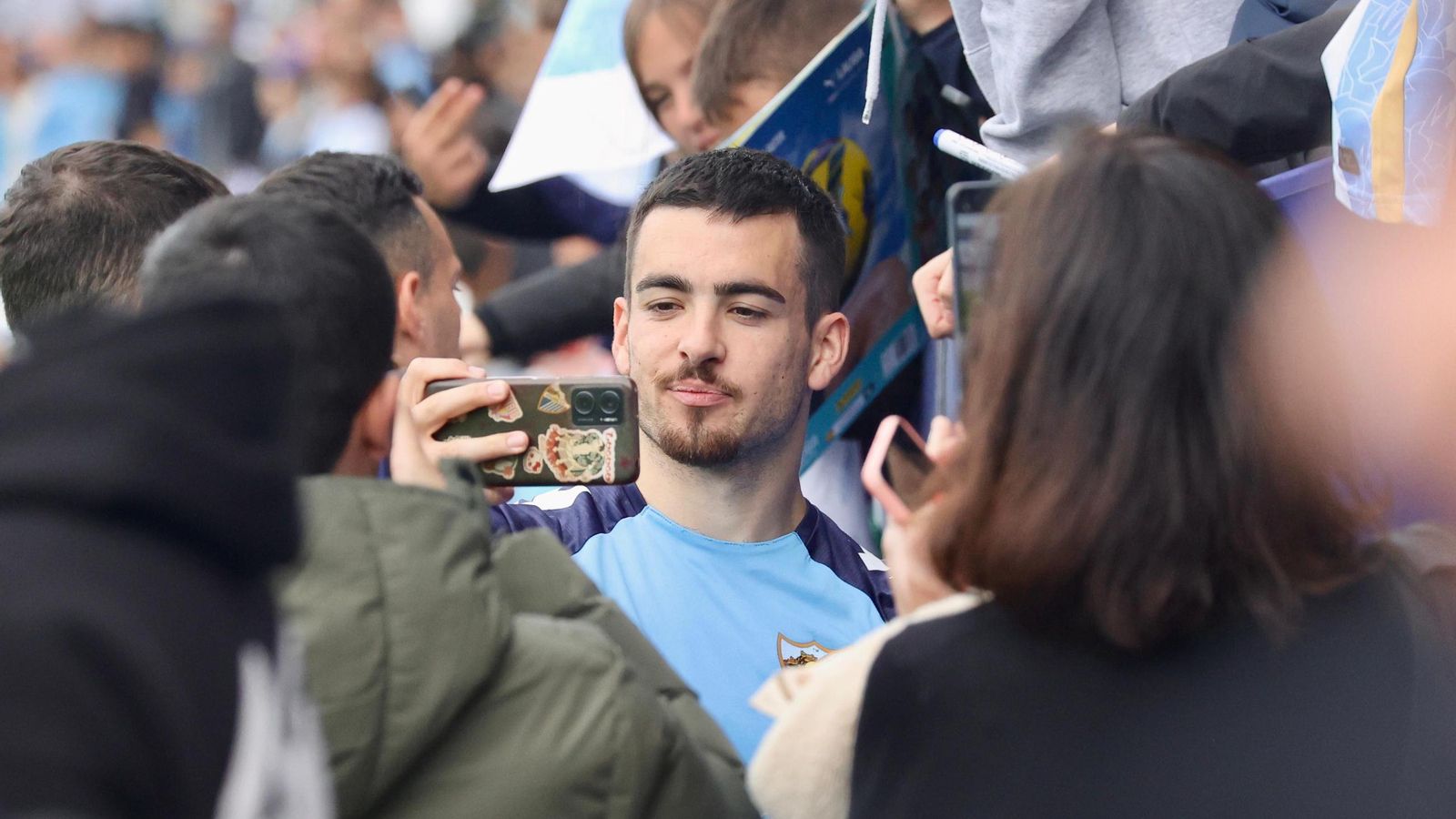 Darío Silva y Dely Valdés: las fotos del regreso de la Doble D a La Rosaleda