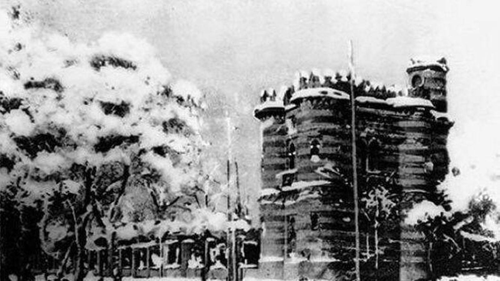 Costurero de la Reina bajo la nieve, en imagen de archivo.