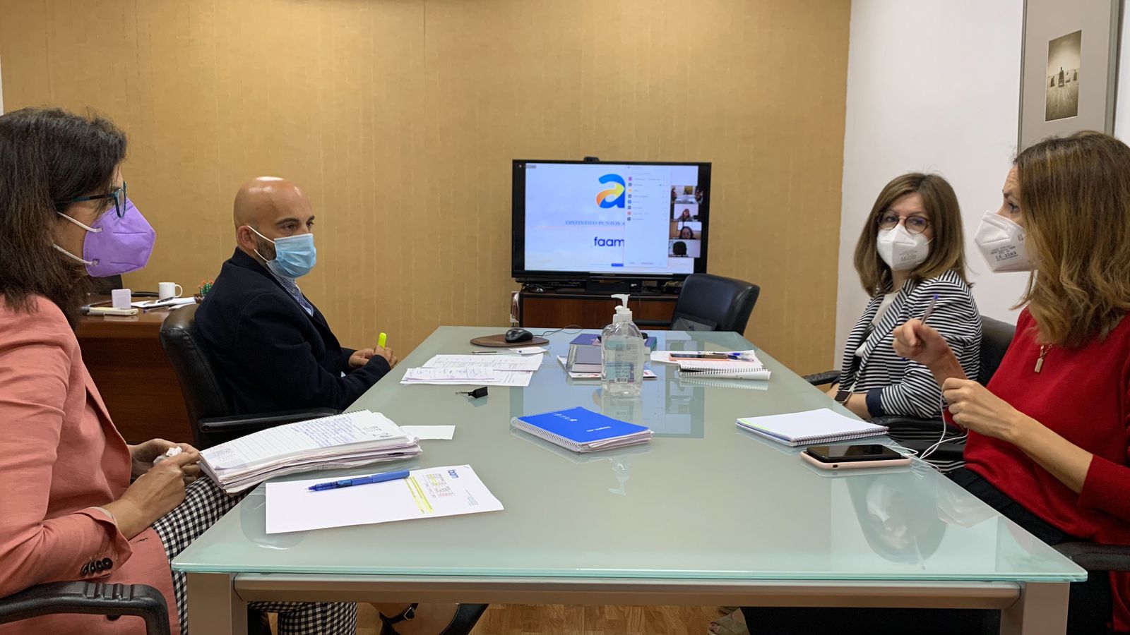 Reunión telemática de FAAM con los ayuntamientos.