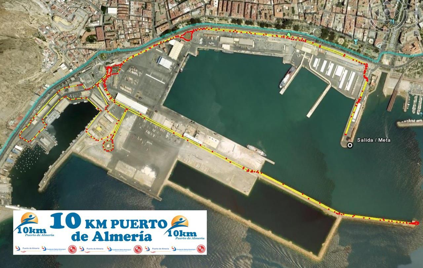 Mapa con el recorrido de la prueba