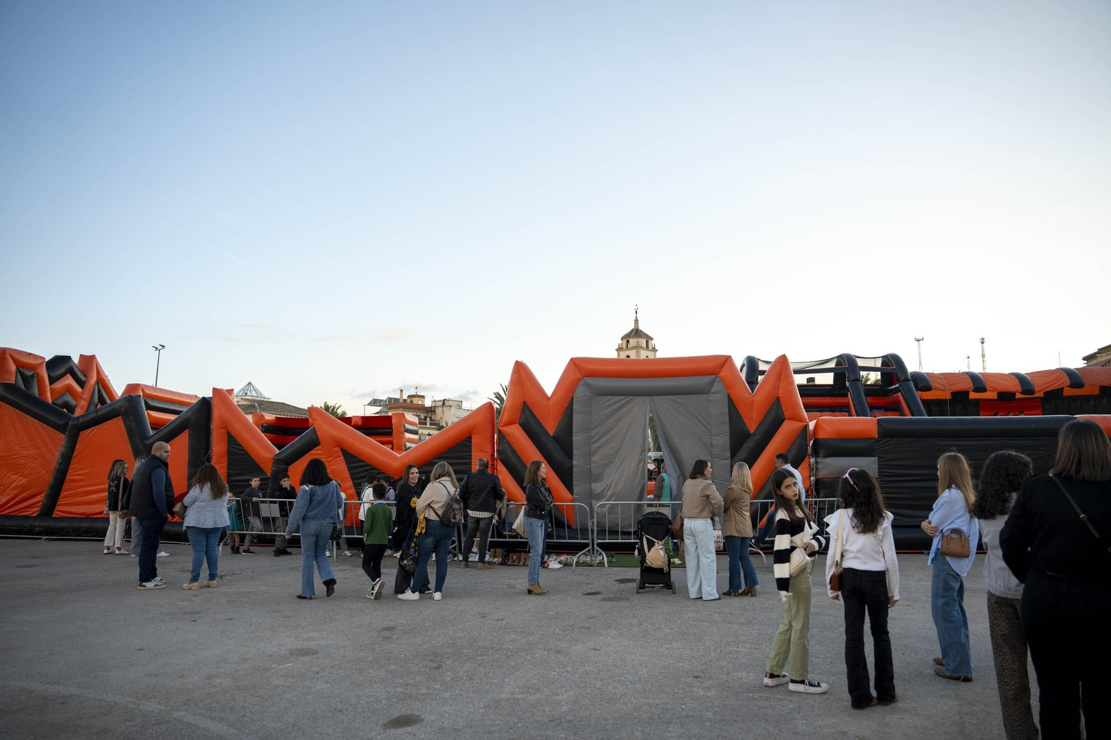 Circuito de hinchables infantiles Ninja Warrior de la feria de Albox