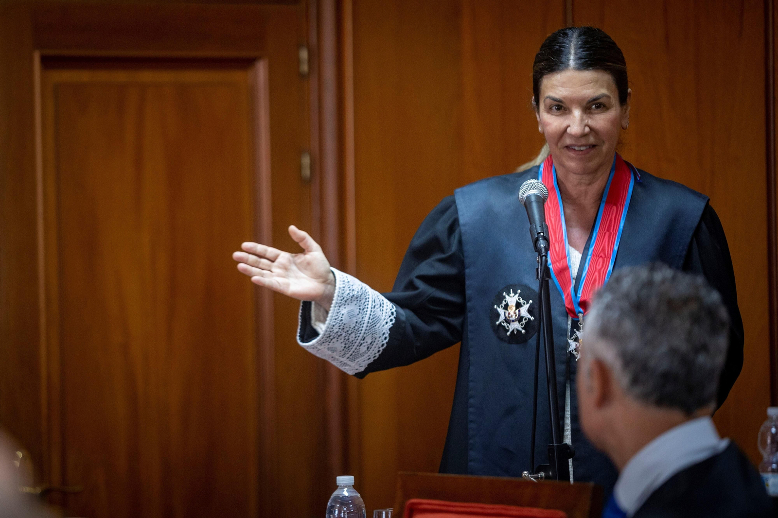 Imposición de la Cruz de la Orden de San Raimundo de Peñafort a Lorena Montero