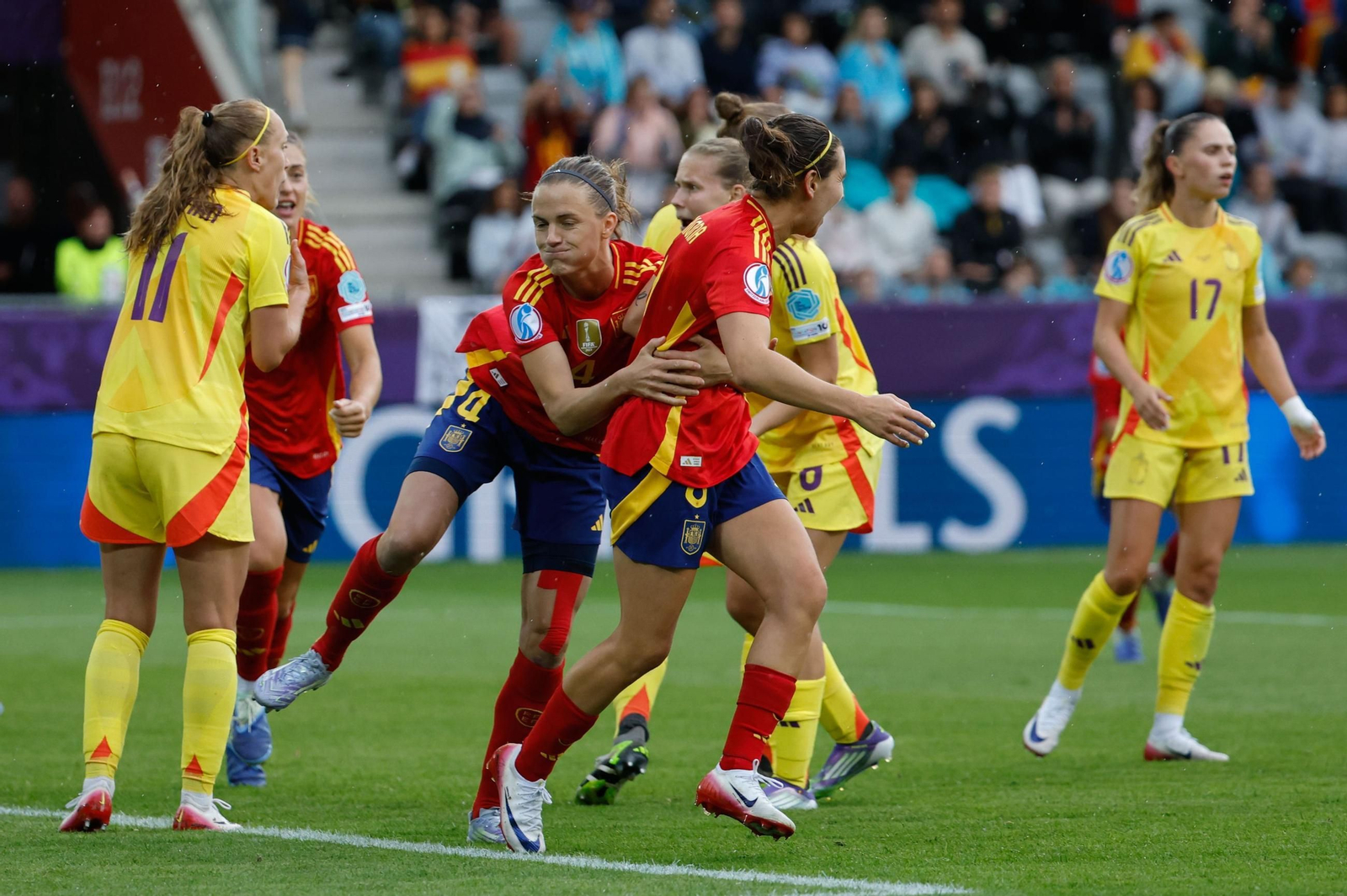 Las fotos de la goleada de España sobre Bélgica en la Eurocopa femenina