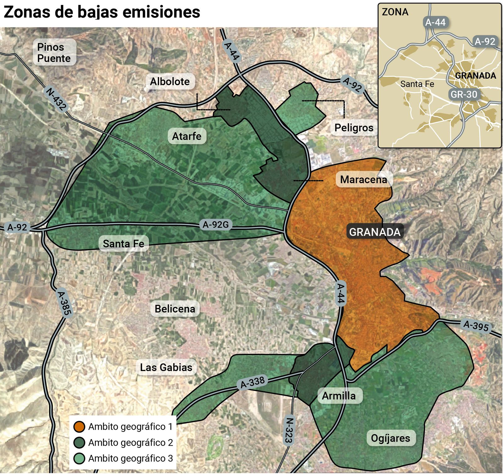 Hacia La Gran Zona De Bajas Emisiones De Granada Doce Municipios Antes Hacia La Gran Zona De Bajas Emisiones De Granada Doce Municipios Antes