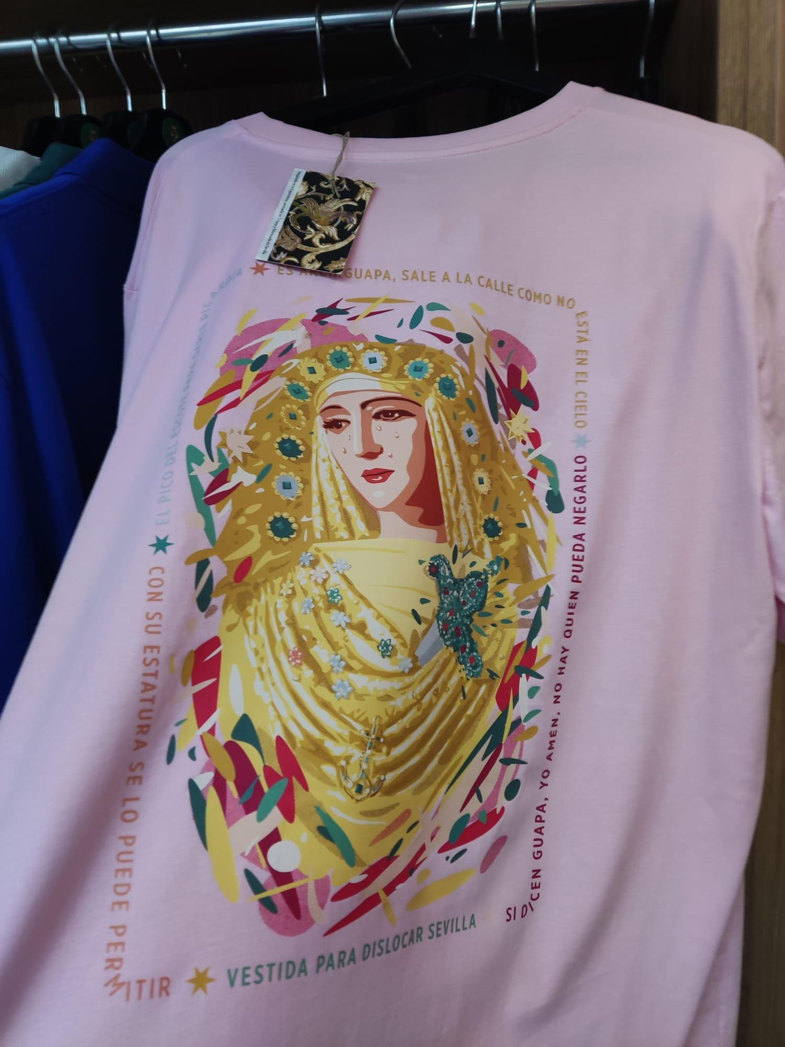 La camiseta de la Esperanza de Triana con las declaraciones de Fernando Morillo.