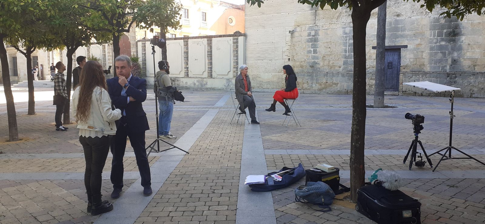 Un momento de la grabación en Jerez de ‘Un país para leerlo’.