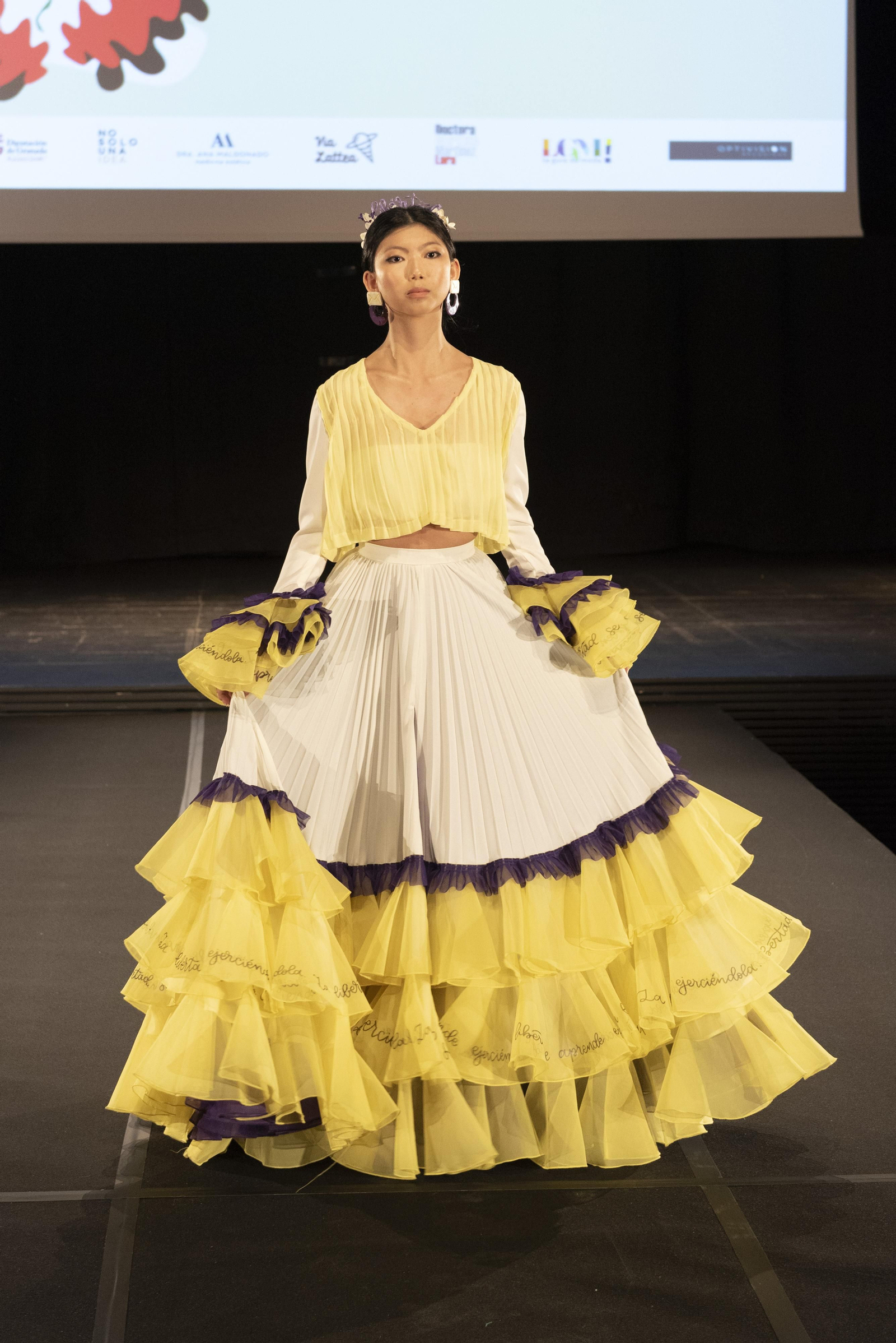 Diseño ganador Concurso Diseñadores Jóvenes en Pasarela Flamenca de Granada