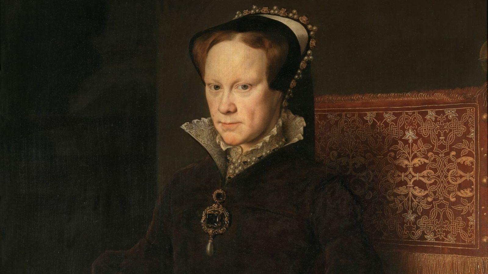 Retrato de María Tudor, hija de Enrique VIII.