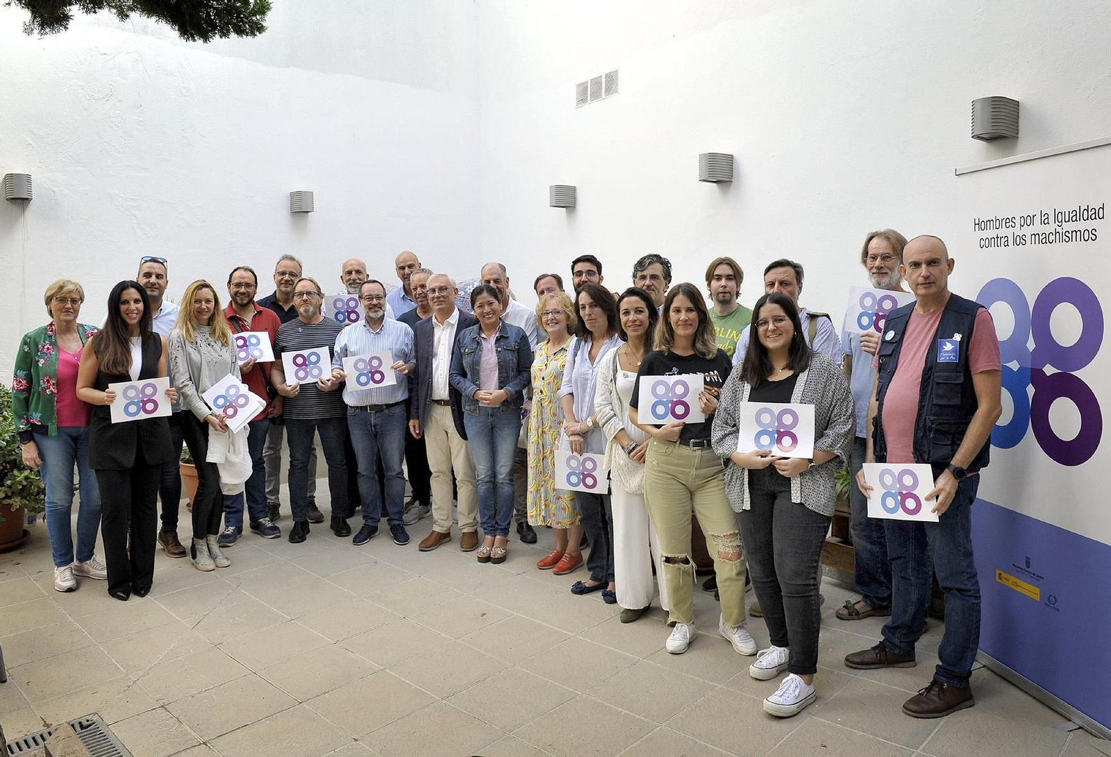Ana Hérica Ramos y Juan Antonio Cabello, en el acto ‘La Igualdad en el Corazón de los Hombres’.