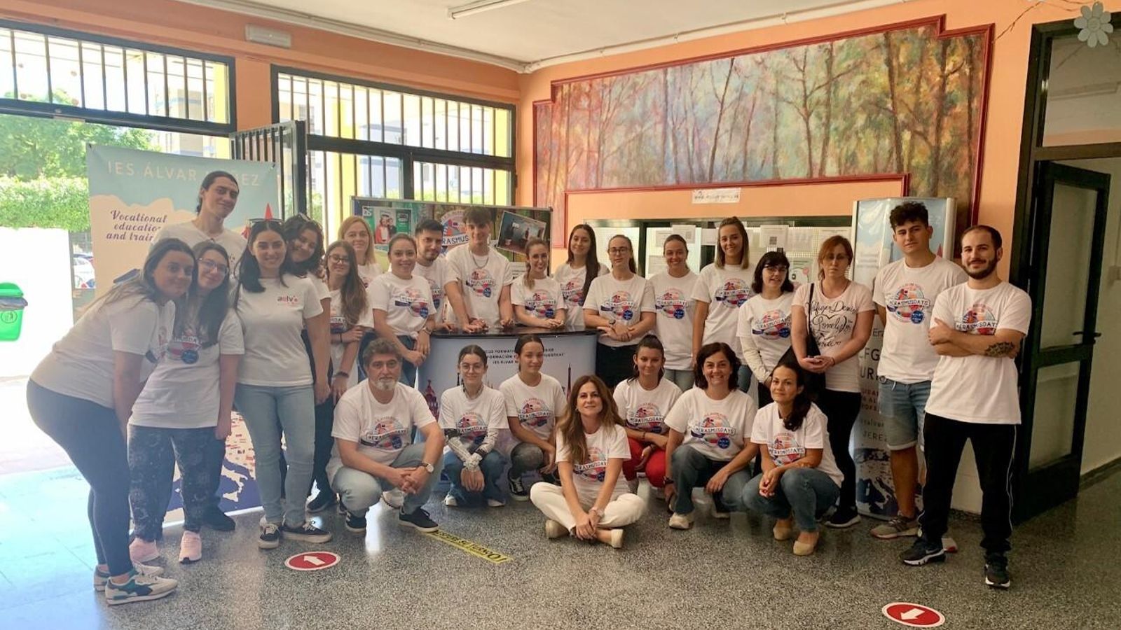 Alumnos del IES Álvar Núñez, la pasada semana.