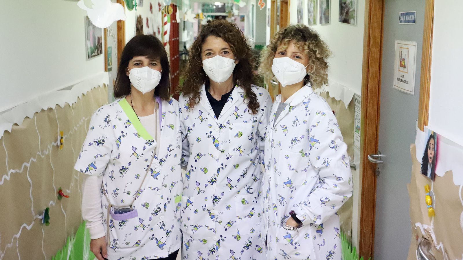 Virginia, Mª Carmen y Beatriz forman el equipo directivo del CEEE Sagrada Familia.