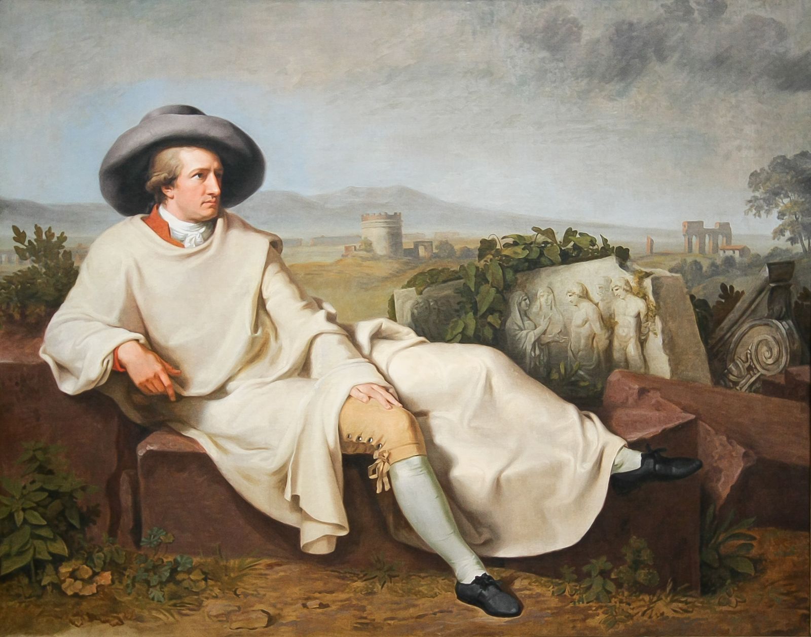 'Goethe en la campiña romana', obra de Johann Heinrich Wilhelm Tischbein