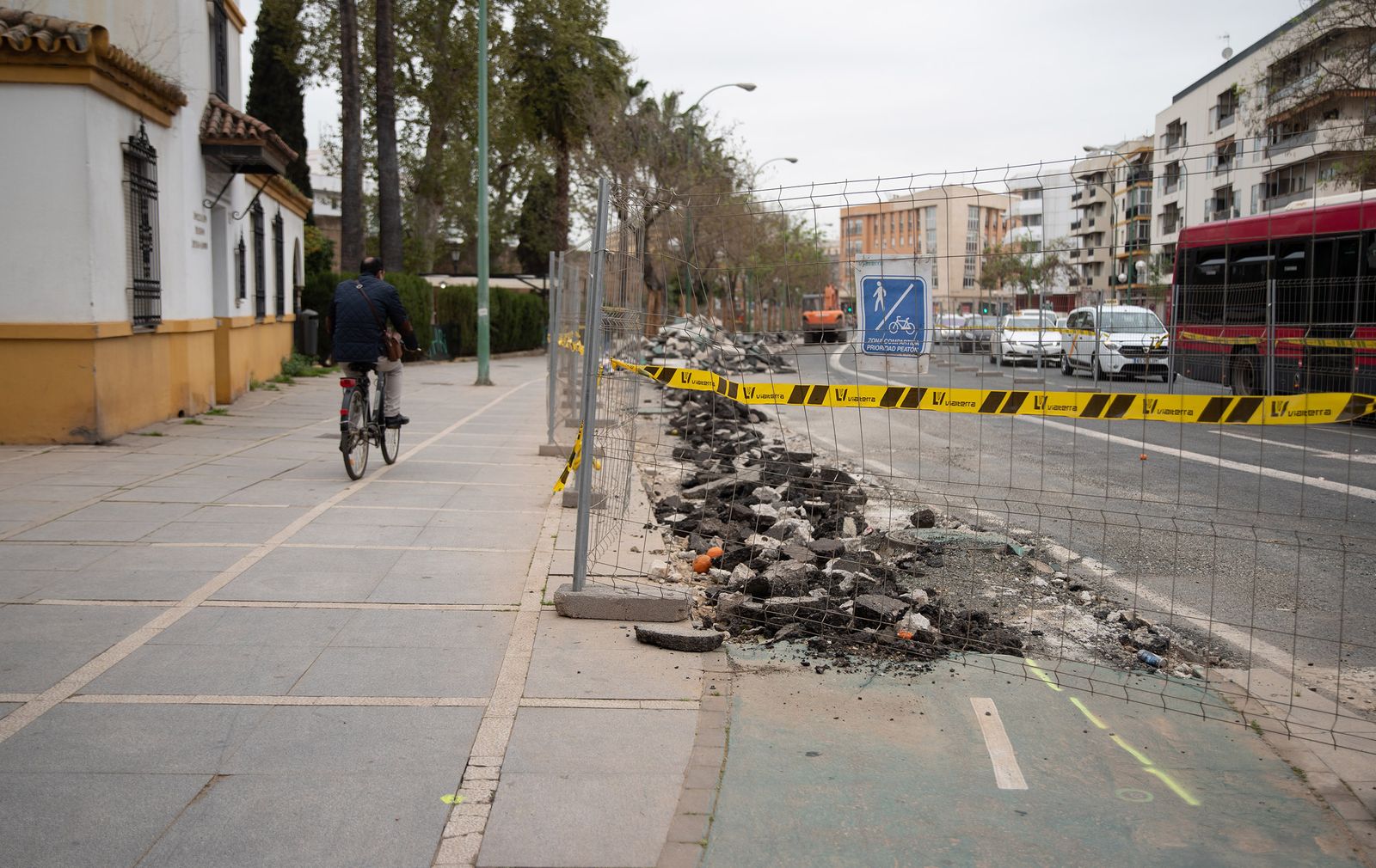 Tráfico y obras en la Ronda de Capuchinos