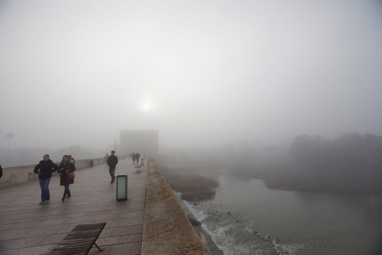 Córdoba comienza la semana cubierta de niebla, en imágenes