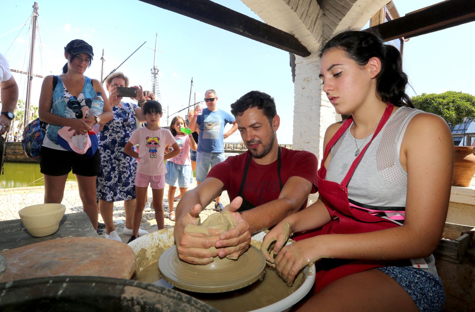 Las imágenes de los talleres de verano en el Muelle de las Carabelas