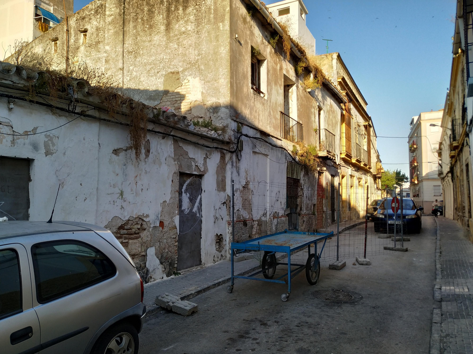 Imagen de la calle, cortada desde hace años.