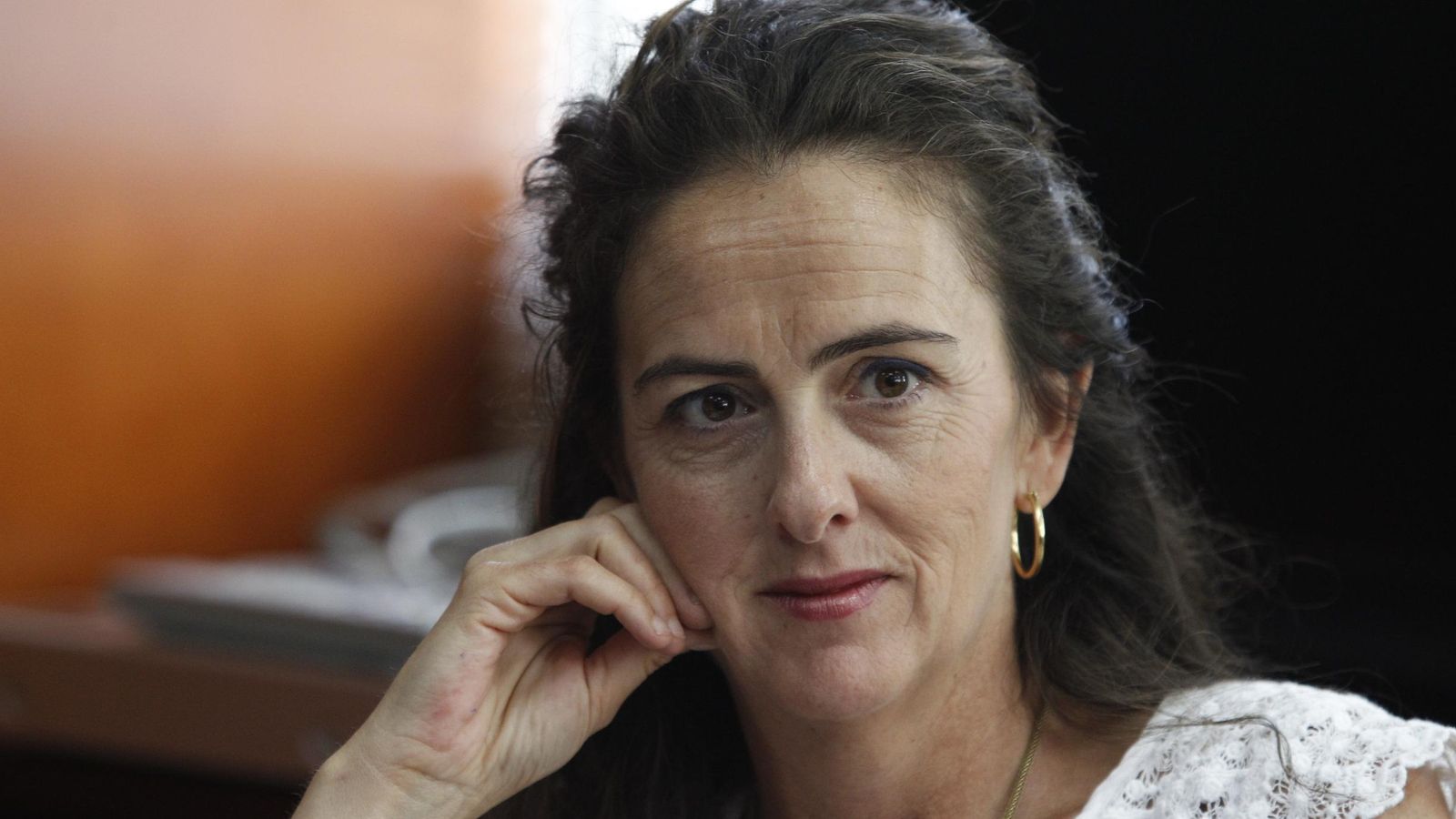 Aránzazu Martín, en un momento de la entrevista.