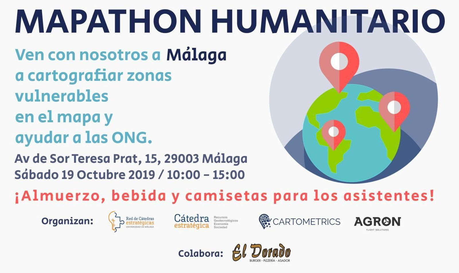 Cartel del evento Mapathon Humanitario.