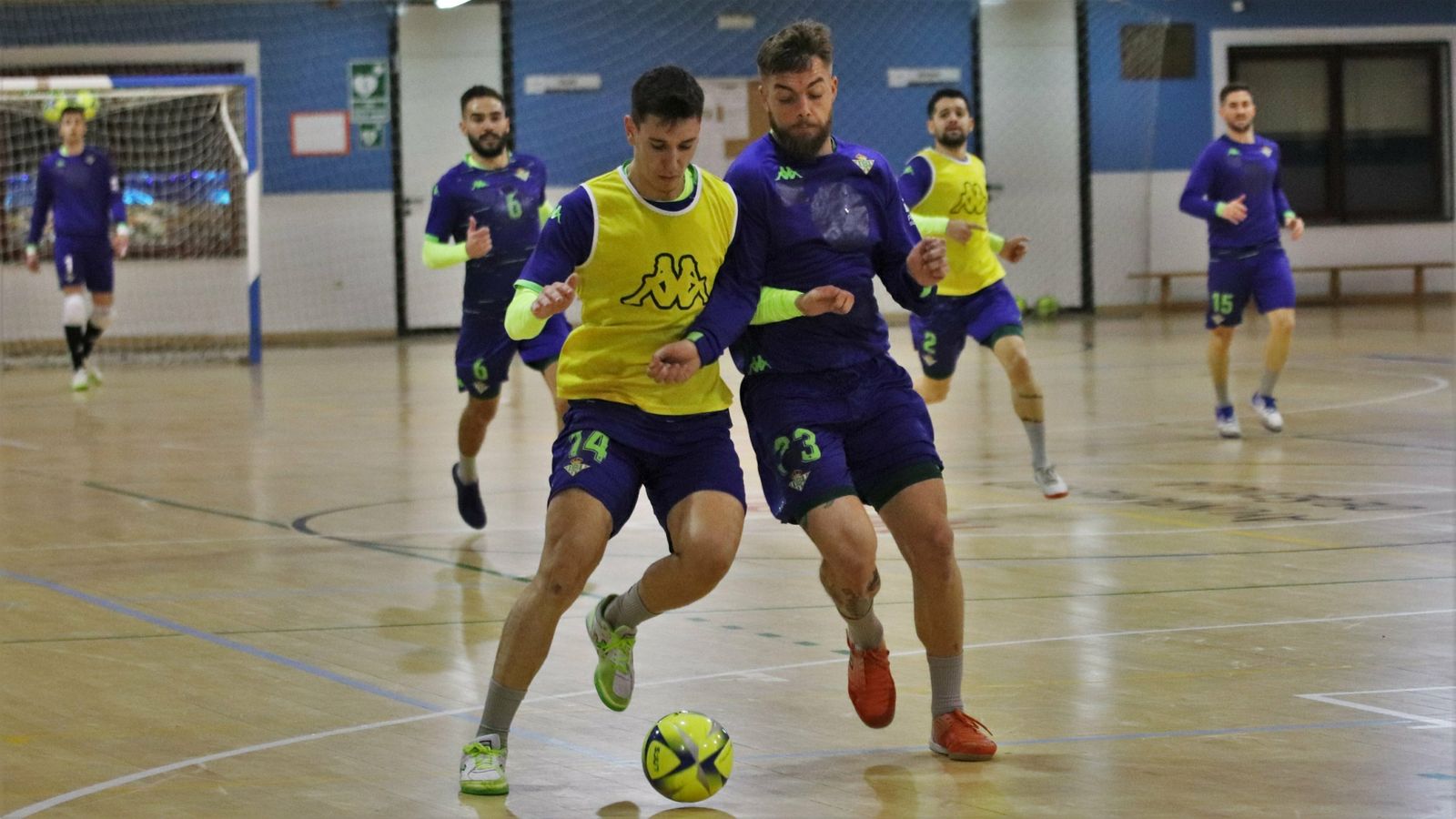 Un entrenamiento del Betis Futsal.