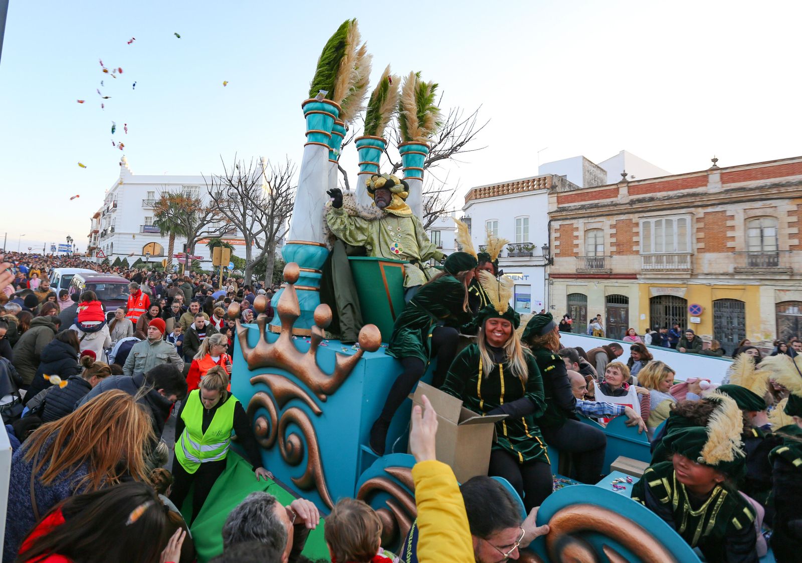 Una de las carrozas de la última Cabalgata de Reyes que se celebró, en el año 2020.