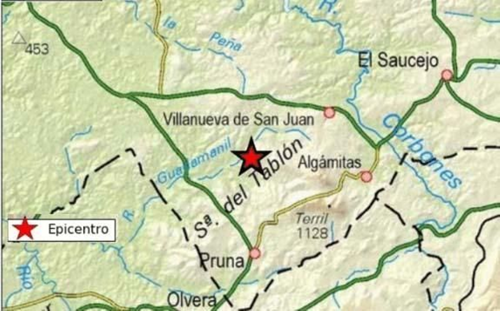 Cinco terremotos esta semana en la provincia de Sevilla