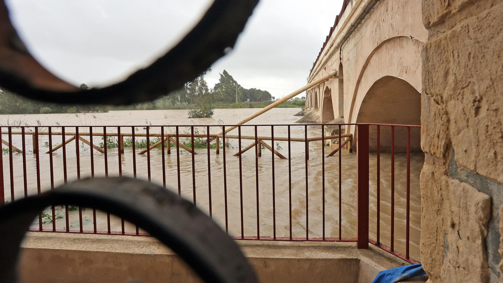 Operativo por el desbordamiento del río Guadalete