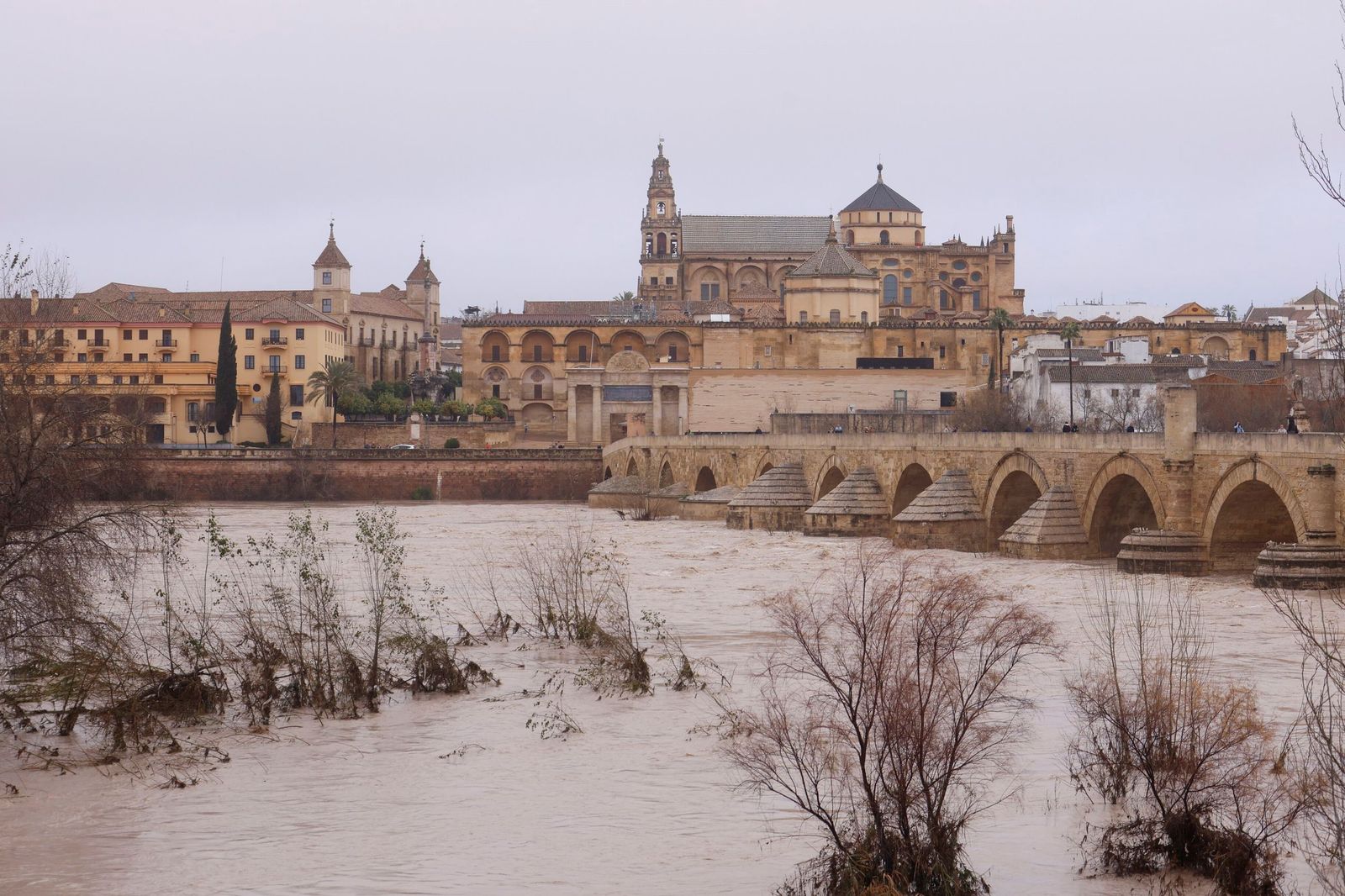 Así pasa el río Guadalquivir este lunes por Córdoba
