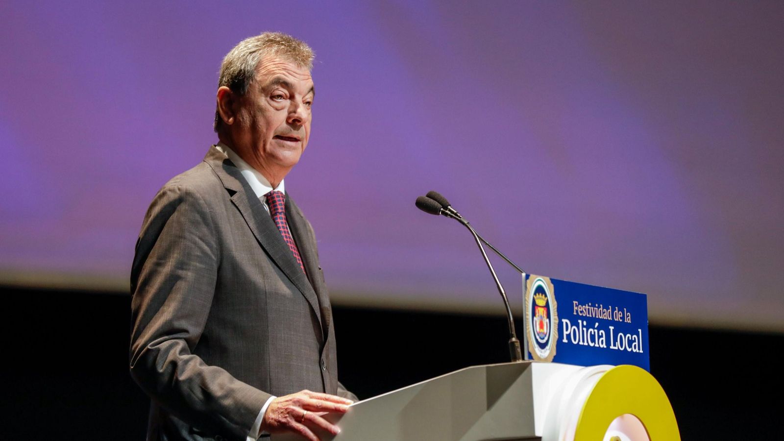 El concejal Ignacio Flores, en el día de la Policía Local de 2024.