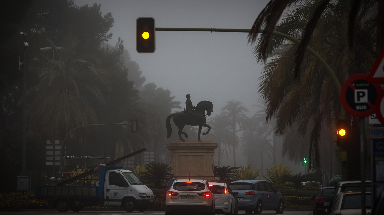 Densa niebla en Jerez