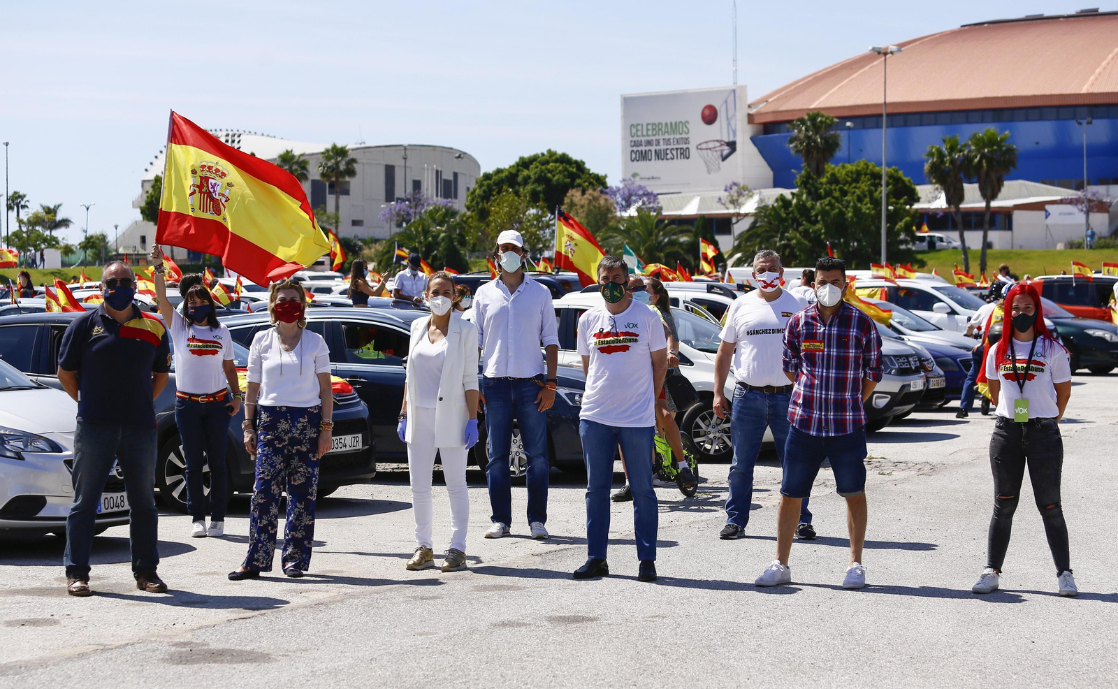 Las fotos de la caravana de protesta de Vox en Málaga