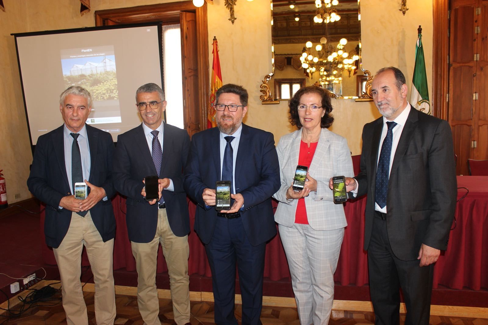 Jerónimo Pérez Parra, Ricardo García Torrente, Rodrigo Sánchez Haro, Gracia Fernández y José Manuel Ortiz
