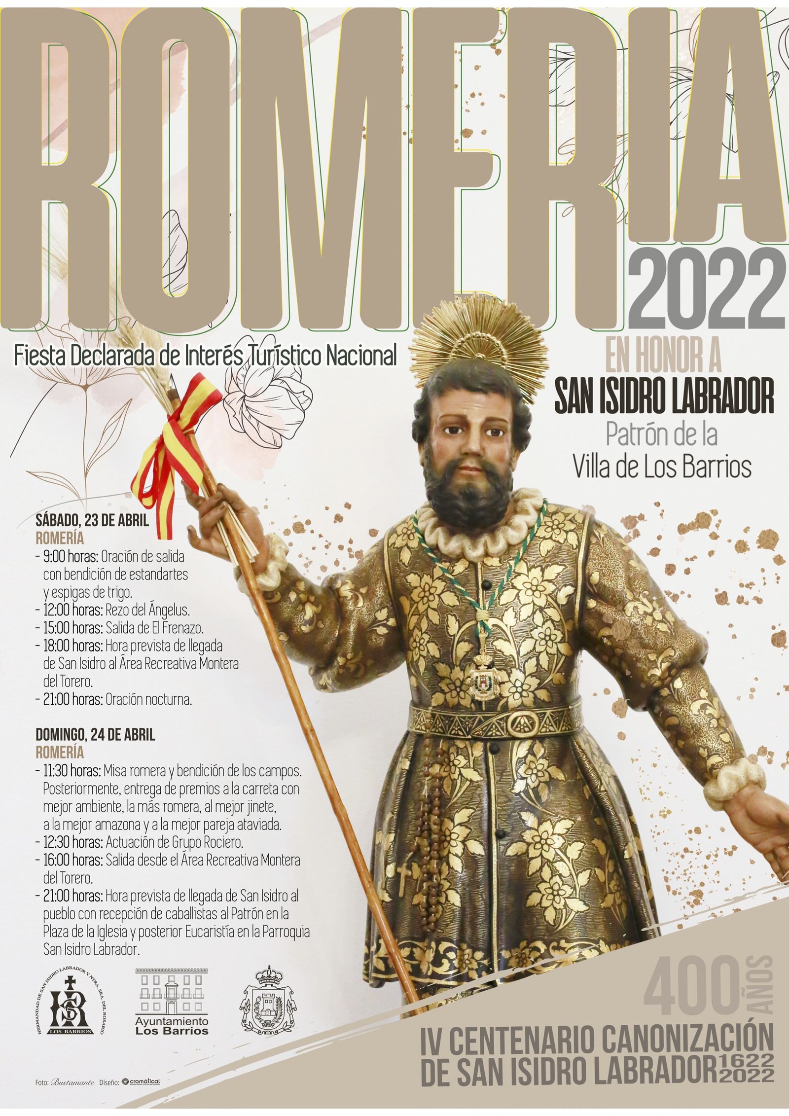 Detalle del cartel de la Romería de San Isidro.