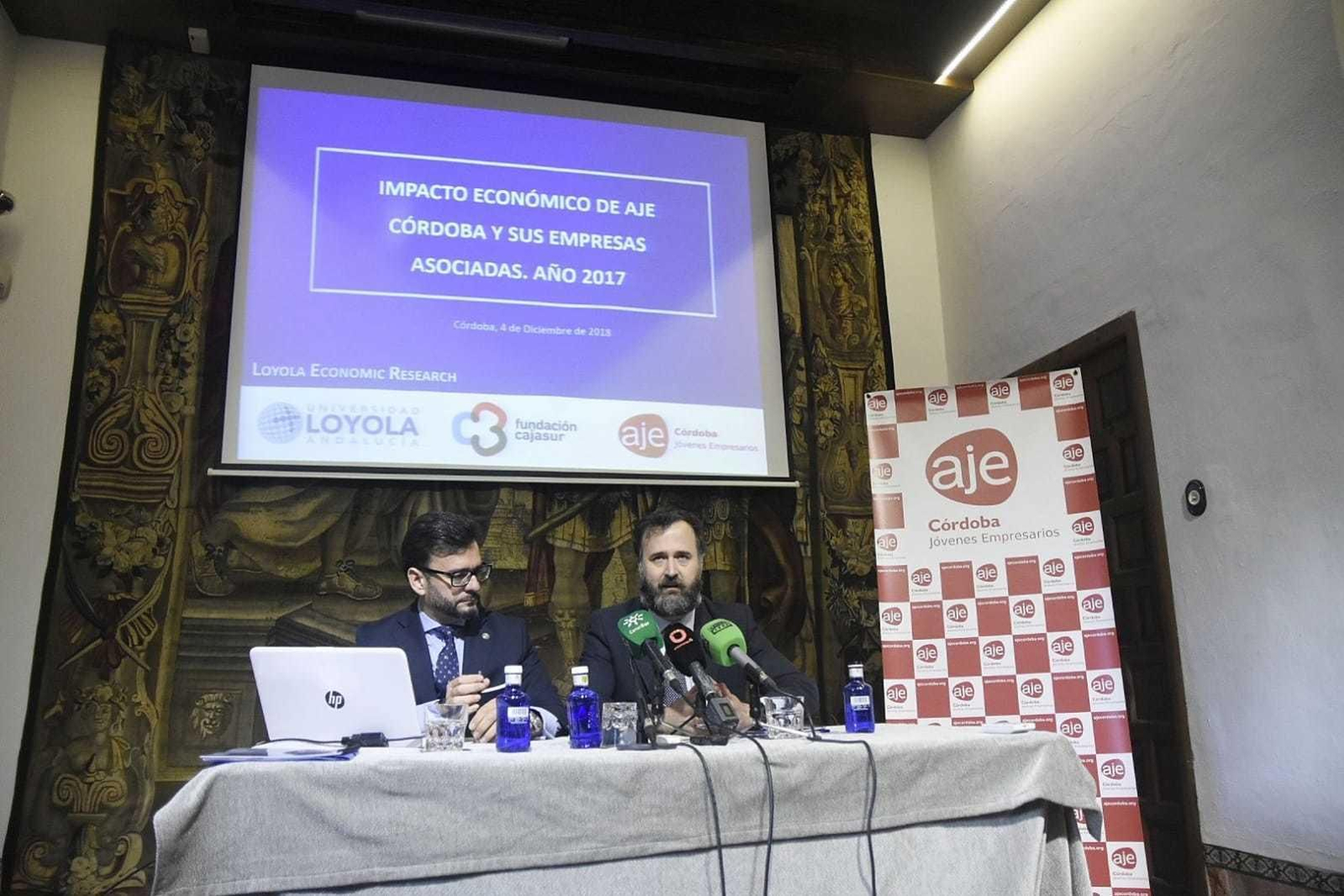 Cardenete y Castejón, durante la presentación del estudio. Cardenete y Castejón, durante la presentación del estudio.