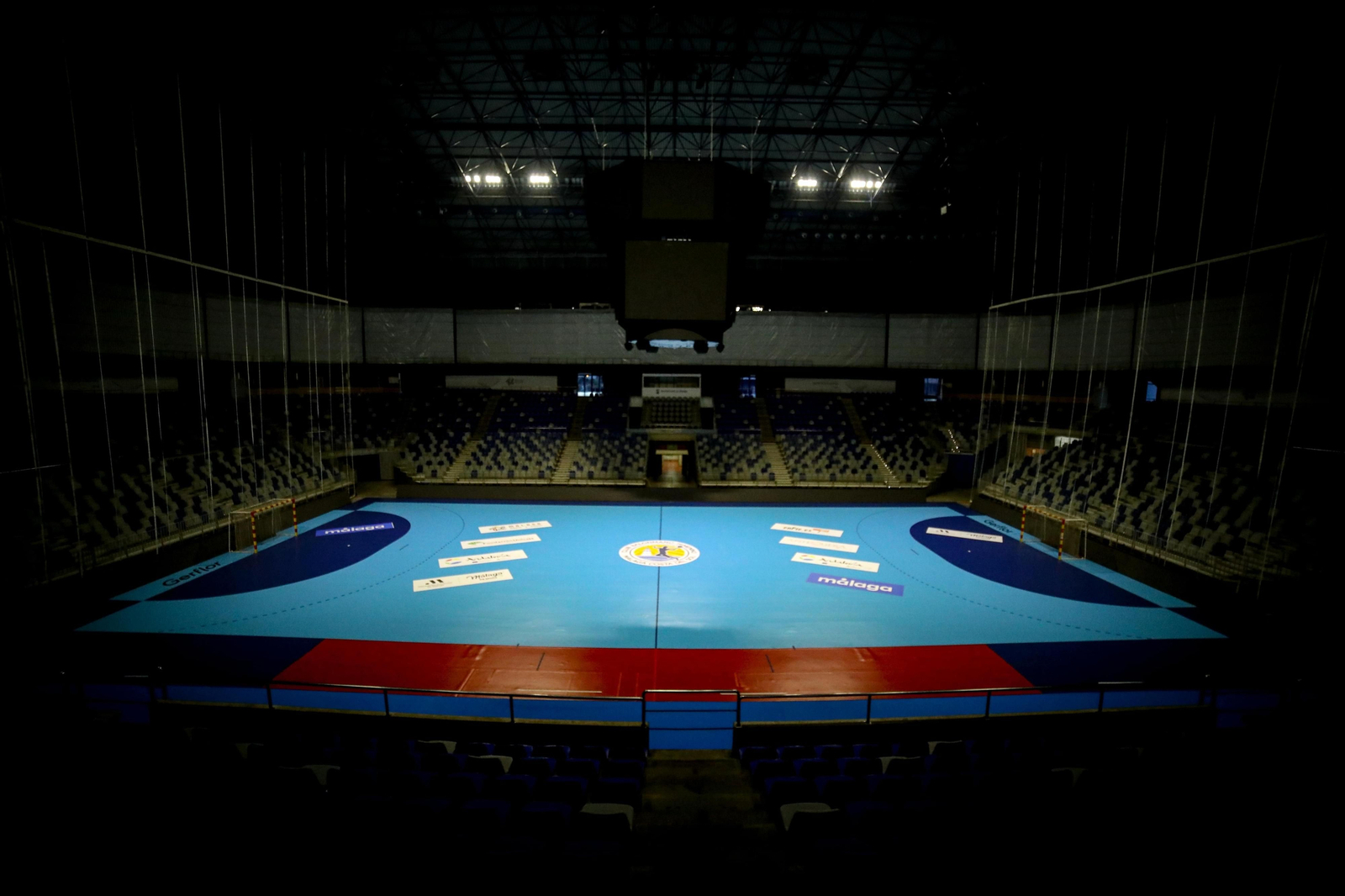 Perspectiva del Carpena antes de un partido de balonmano. Perspectiva del Carpena antes de un partido de balonmano.