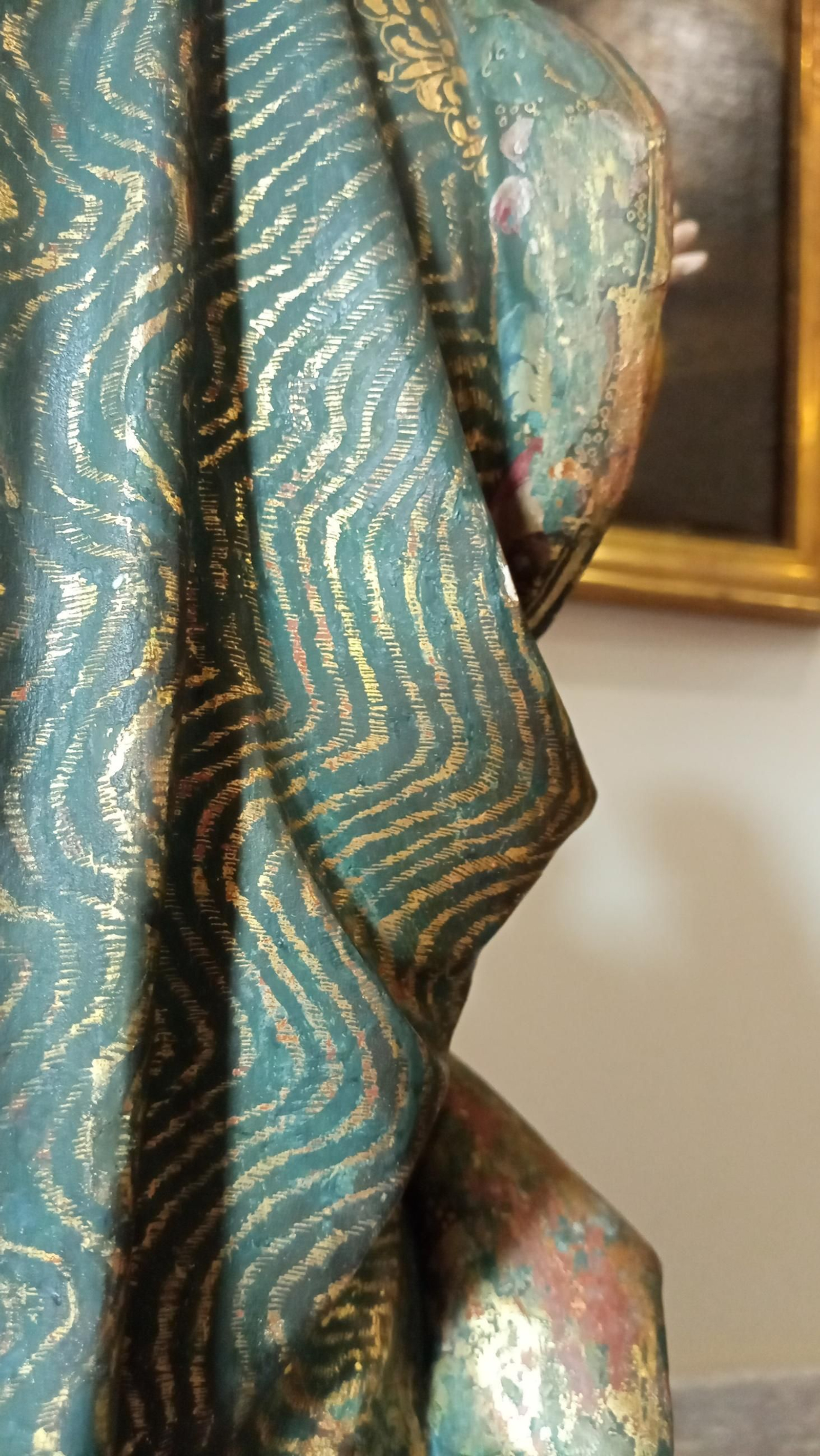 El manto tras la restauración con técnica puntinato.