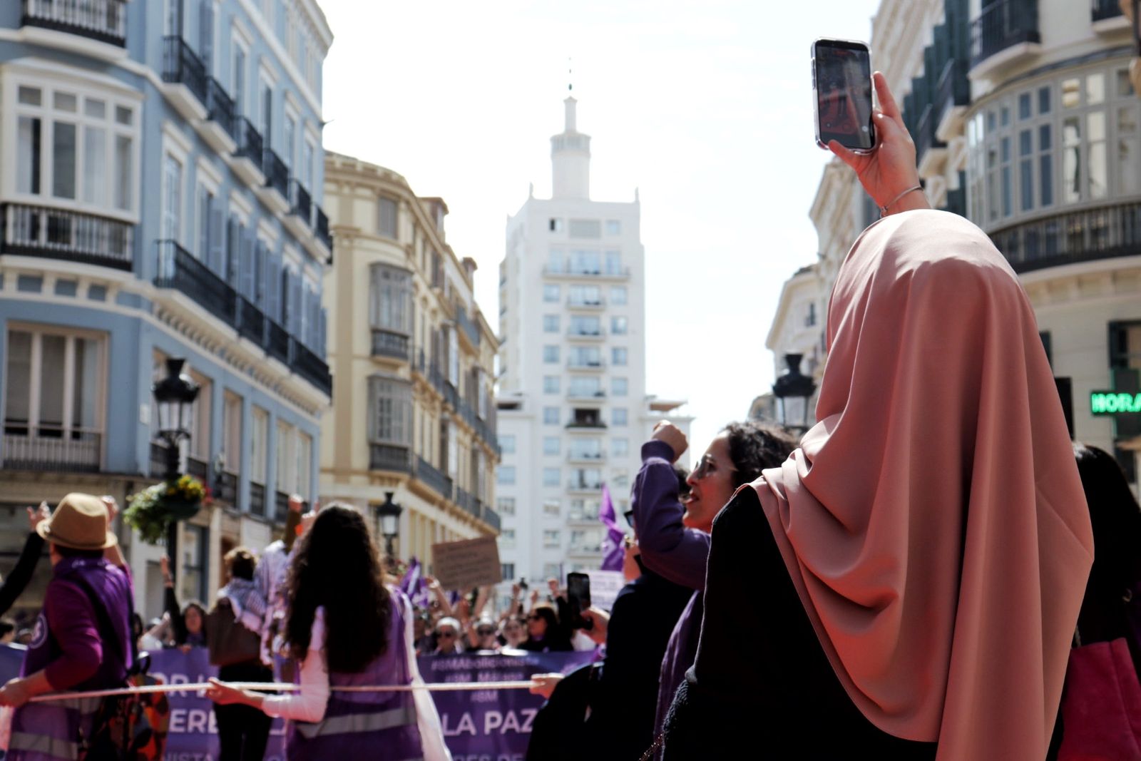 La manifestación del 8M en Málaga, en fotos