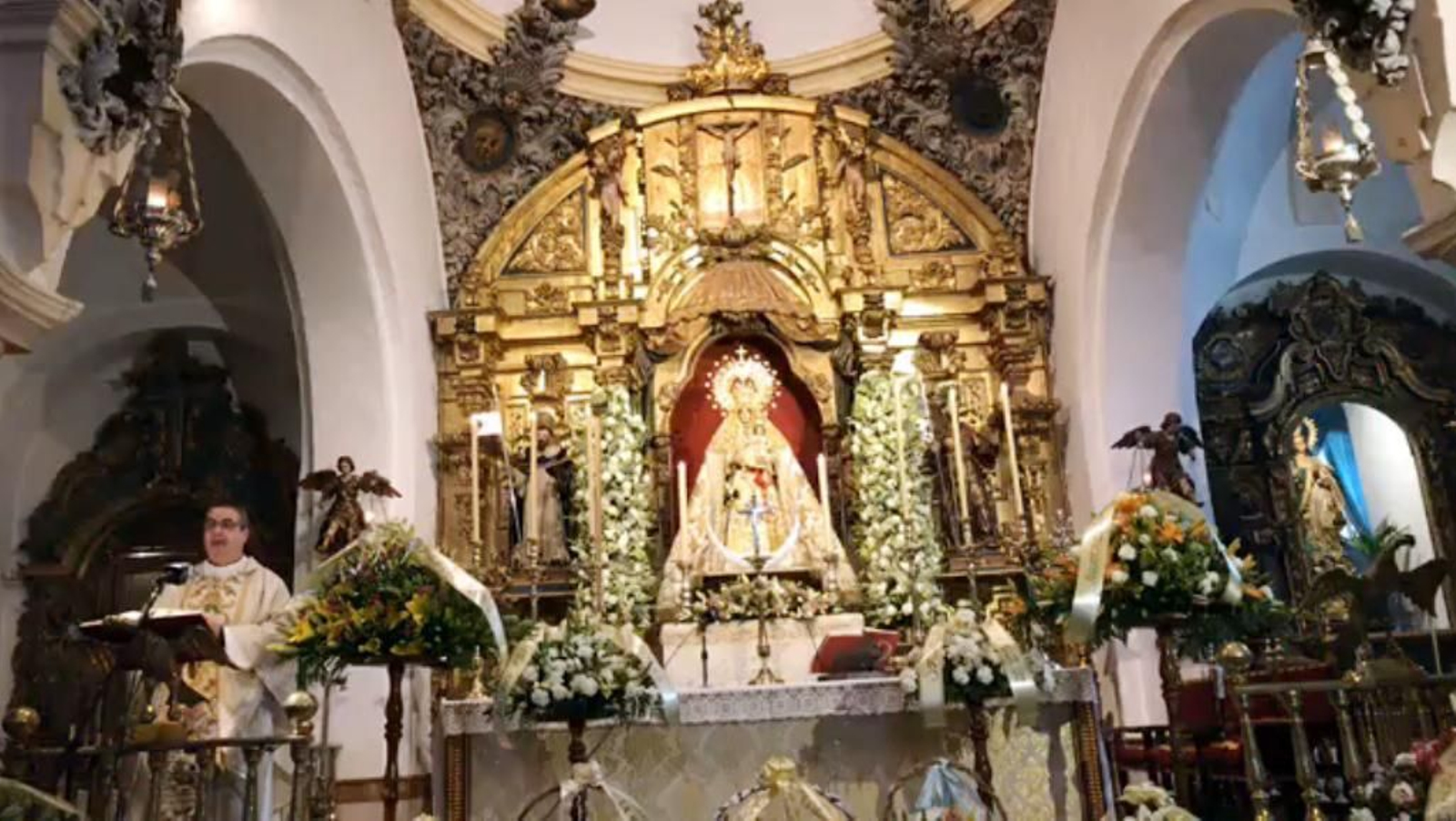 Misa celebrada el pasado domingo en la iglesia de San Francisco de Rute.