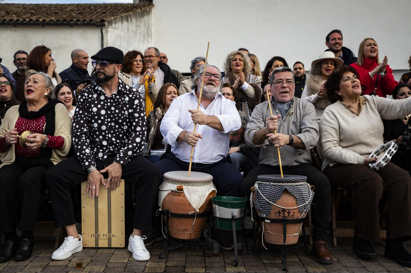 Imágenes de zambombas del día 13 de diciembre en Jerez