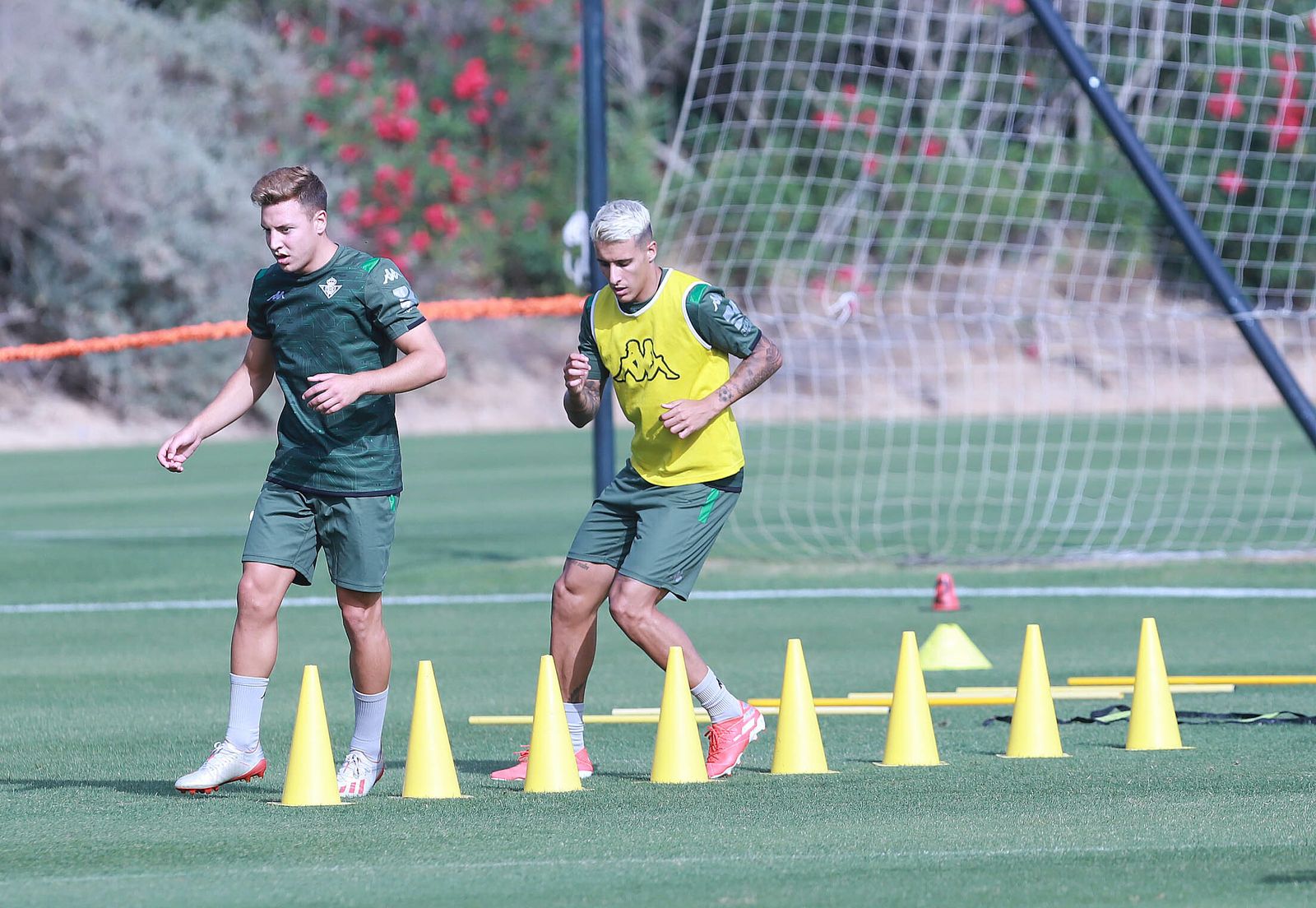 Francis junto a Tello en un entrenamiento en Montecastillo.