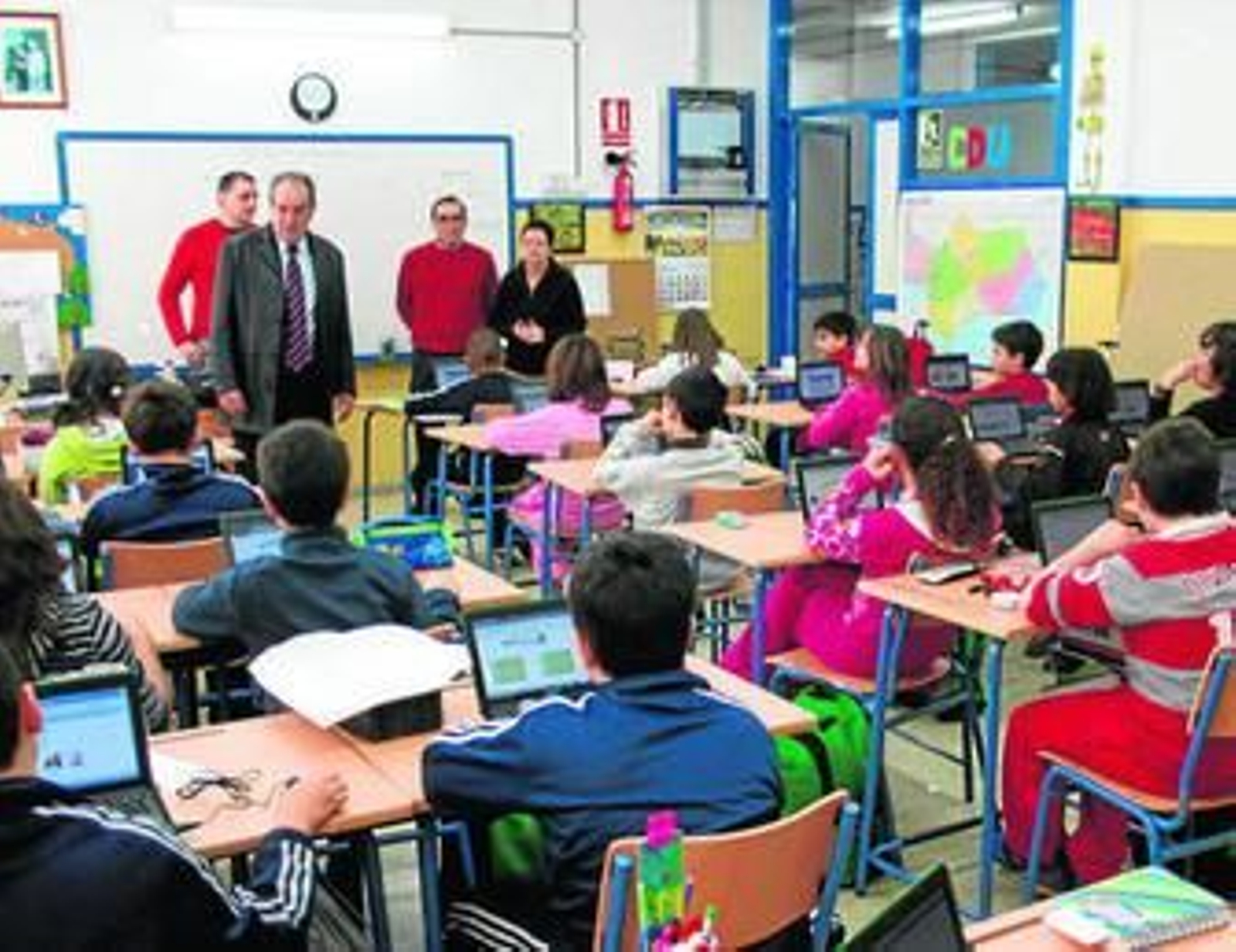 La pasada semana Maldonado comprobó de primera mano las instalaciones del CEIP Ciavieja.