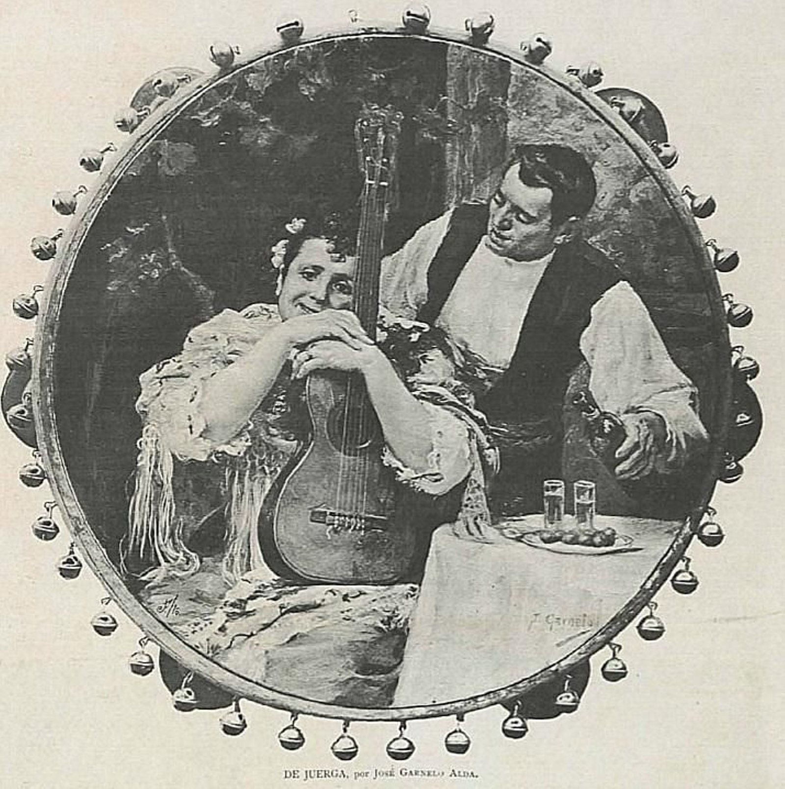 Cante y manzanilla /De juerga, de José Garnelo.