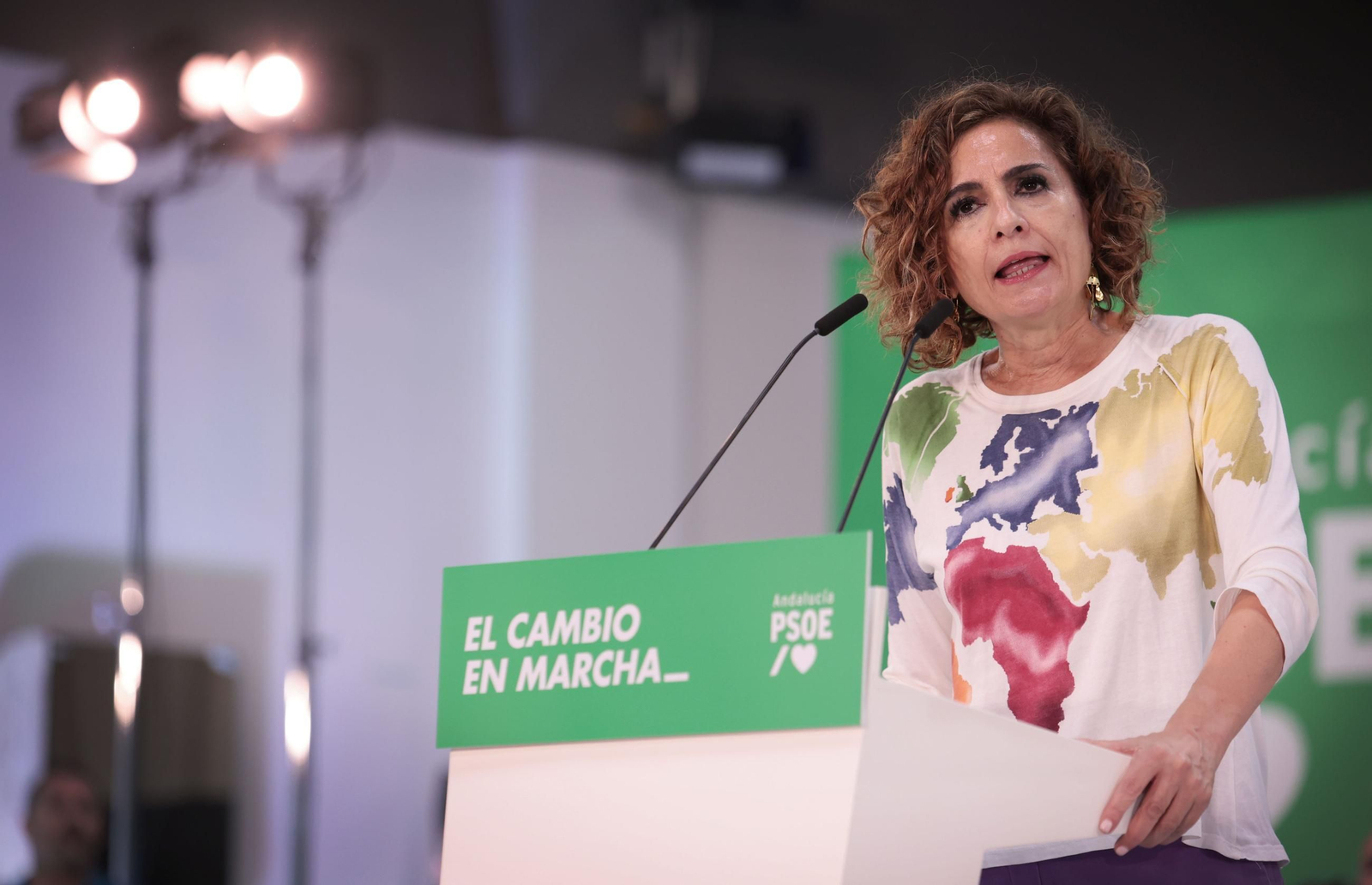 María Jesús Montero presenta en Jerez su candidatura a la Junta de Andalucía